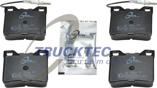 Trucktec Automotive 02.35.145 - Тормозные колодки, дисковые, комплект autodif.ru