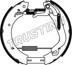 Trusting 6455 - Комплект тормозных колодок, барабанные autodif.ru