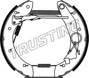 Trusting 6463 - Комплект тормозных колодок, барабанные autodif.ru