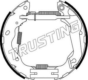 Trusting 6421 - Комплект тормозных колодок, барабанные autodif.ru