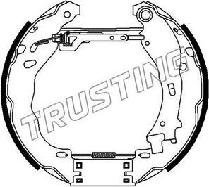 Trusting 6472 - Комплект тормозных колодок, барабанные autodif.ru