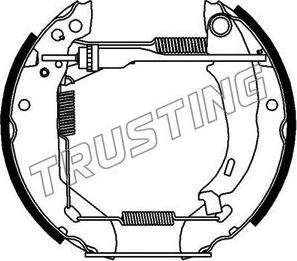Trusting 6032 - Комплект тормозных колодок, барабанные autodif.ru