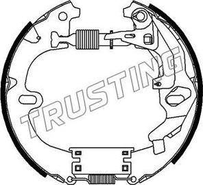 Trusting 6325 - Комплект тормозных колодок, барабанные autodif.ru