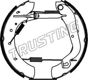 Trusting 6241 - Комплект тормозных колодок, барабанные autodif.ru