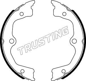 Trusting 044.030 - Комплект тормозов, ручник, парковка autodif.ru