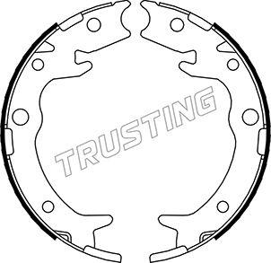 Trusting 044.023 - Комплект тормозов, ручник, парковка autodif.ru