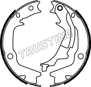 Trusting 046.222 - Комплект тормозов, ручник, парковка autodif.ru