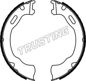 Trusting 040.160 - Комплект тормозов, ручник, парковка autodif.ru