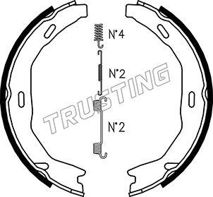 Trusting 052.132K - Комплект тормозов, ручник, парковка autodif.ru