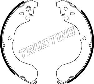 Trusting 067.199 - Комплект тормозных колодок, барабанные autodif.ru