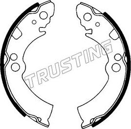 Trusting 067.162 - Комплект тормозных колодок, барабанные autodif.ru