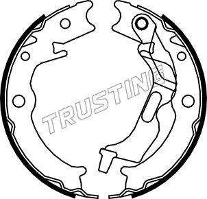 Trusting 027.007 - Комплект тормозов, ручник, парковка autodif.ru