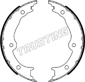 Trusting 115.342 - Комплект тормозов, ручник, парковка autodif.ru