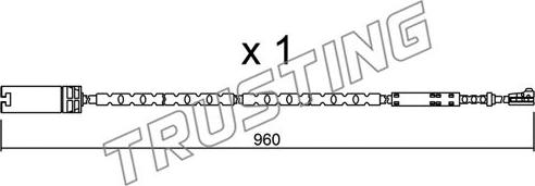 Trusting SU.281 - Сигнализатор, износ тормозных колодок autodif.ru