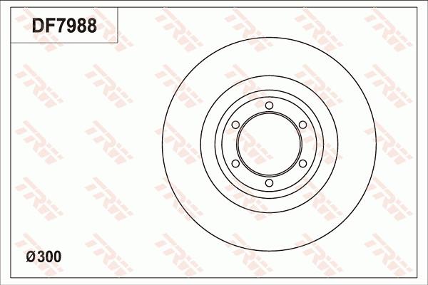 TRW DF7988 - Тормозной диск autodif.ru