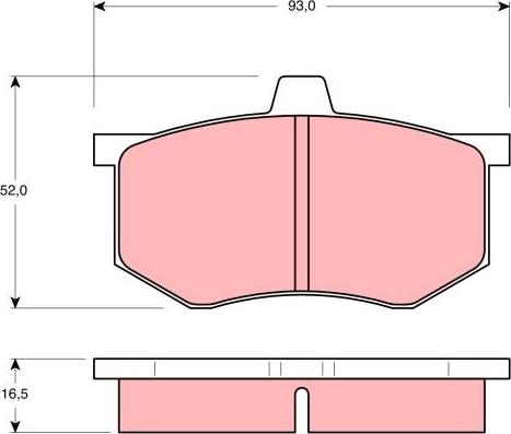 TRW GDB801 - Тормозные колодки, дисковые, комплект autodif.ru