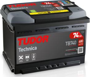 Tudor TB740 - Стартерная аккумуляторная батарея, АКБ autodif.ru