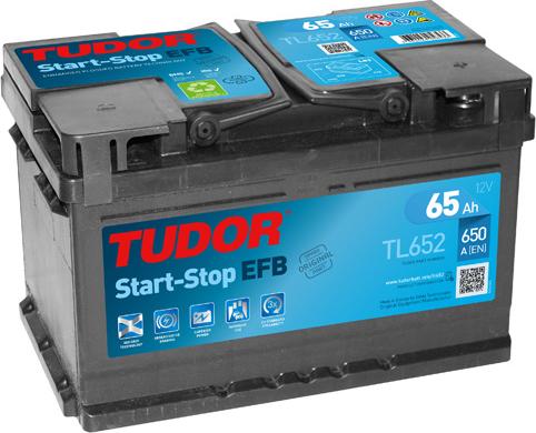 Tudor TL652 - Стартерная аккумуляторная батарея, АКБ autodif.ru