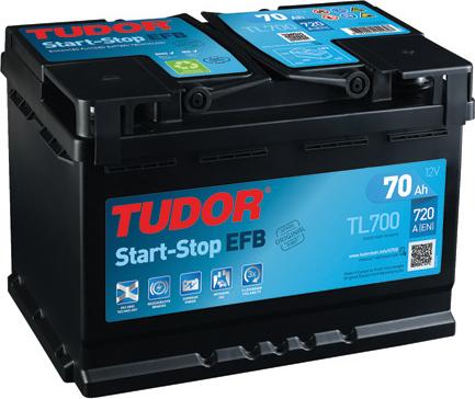 Tudor TL700 - Стартерная аккумуляторная батарея, АКБ autodif.ru