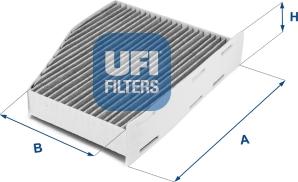 UFI 54.124.00 - Фильтр воздуха в салоне autodif.ru