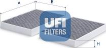 UFI 54.370.00 - Фильтр воздуха в салоне autodif.ru