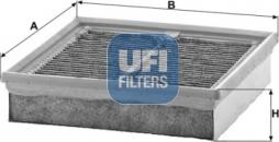 UFI 54.260.00 - Фильтр воздуха в салоне autodif.ru