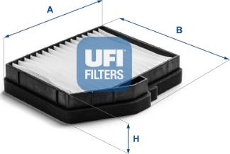 UFI 53.407.00 - Фильтр воздуха в салоне autodif.ru