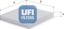 UFI 53.525.00 - Фильтр воздуха в салоне autodif.ru