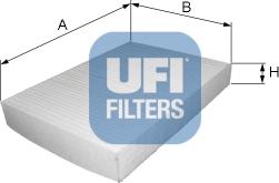 UFI 53.002.00 - Фильтр воздуха в салоне autodif.ru