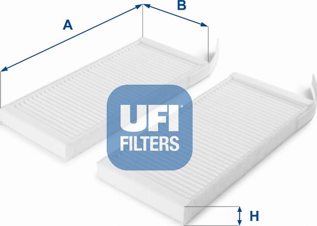 UFI 53.164.00 - Фильтр воздуха в салоне autodif.ru