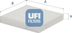 UFI 53.160.00 - Фильтр воздуха в салоне autodif.ru