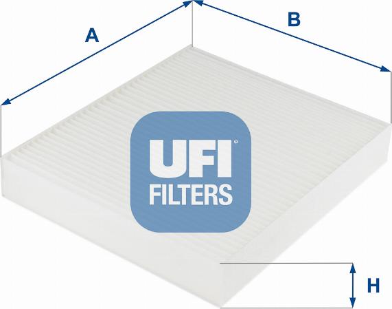 UFI 53.254.00 - Фильтр воздуха в салоне autodif.ru