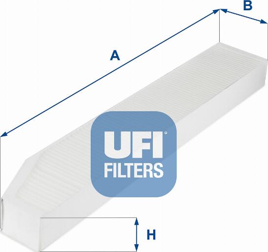 UFI 53.257.00 - Фильтр воздуха в салоне autodif.ru