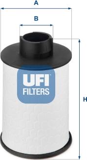 UFI 60.H2O.00 - Топливный фильтр autodif.ru