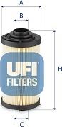 UFI 83.046.00 - Фильтр, система рабочей гидравлики autodif.ru