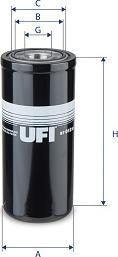 UFI 87.012.00 - Фильтр, система рабочей гидравлики autodif.ru