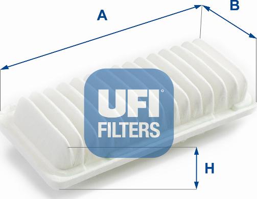 UFI 30.206.00 - Воздушный фильтр, двигатель autodif.ru