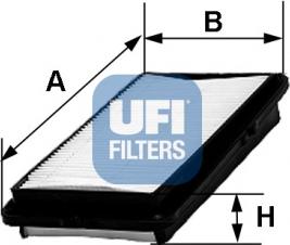 UFI 30.239.00 - Воздушный фильтр, двигатель autodif.ru