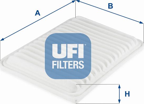 UFI 30.721.00 - Воздушный фильтр, двигатель autodif.ru
