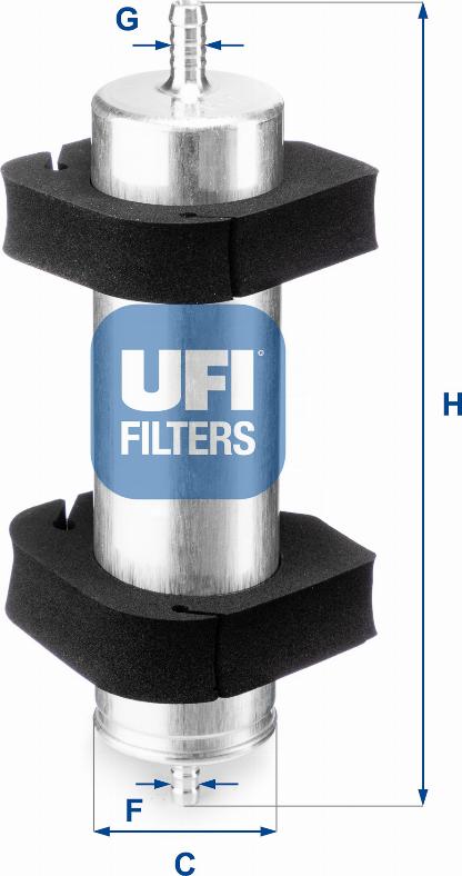 UFI 31.950.00 - Топливный фильтр autodif.ru
