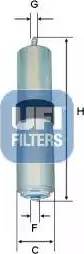 UFI 31.926.00 - Топливный фильтр autodif.ru