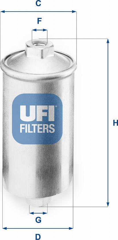 UFI 31.504.00 - Топливный фильтр autodif.ru
