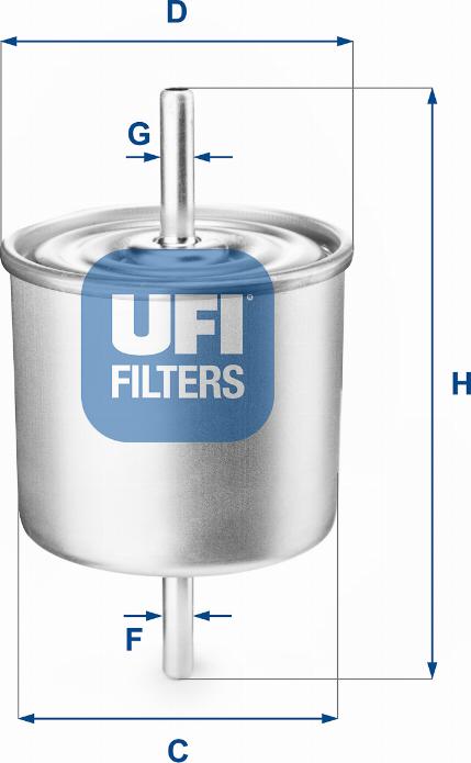 UFI 31.514.00 - Топливный фильтр autodif.ru