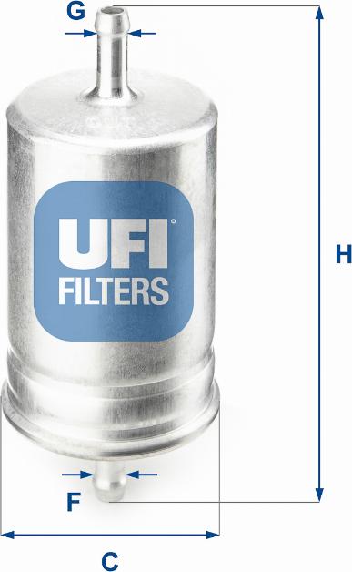 UFI 31.510.00 - Топливный фильтр autodif.ru