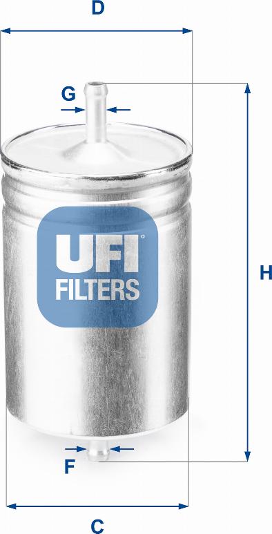 UFI 31.583.00 - Топливный фильтр autodif.ru