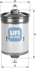 UFI 31.531.00 - Топливный фильтр autodif.ru