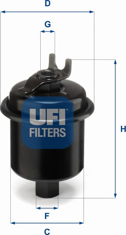 UFI 31.621.00 - Топливный фильтр autodif.ru