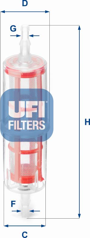 UFI 31.015.00 - Топливный фильтр autodif.ru