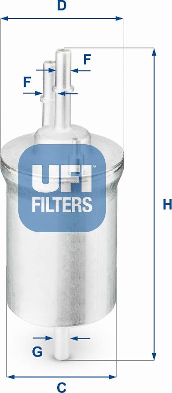 UFI 31.840.00 - Топливный фильтр autodif.ru