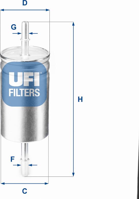 UFI 31.842.00 - Топливный фильтр autodif.ru